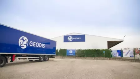 GEODIS warehouse with a truck