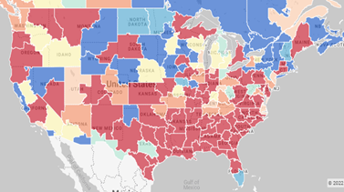 DAT Hot States for Flatbed June 2022