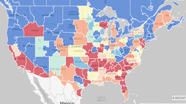 DAT Hot States for Reefer June 2022