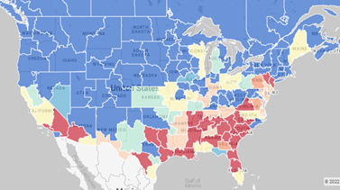 DAT Hot States for Vans June 2022